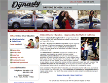 Tablet Screenshot of dynastyonlinedriversed.com